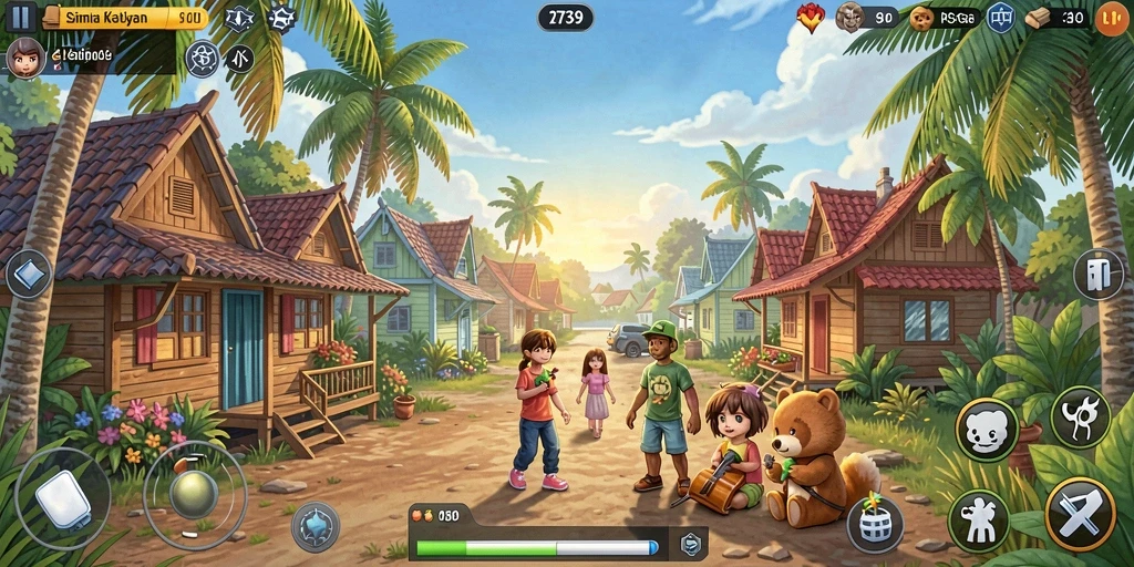 Tampilan gameplay <strong>2739</strong> dengan interaksi karakter yang menarik.