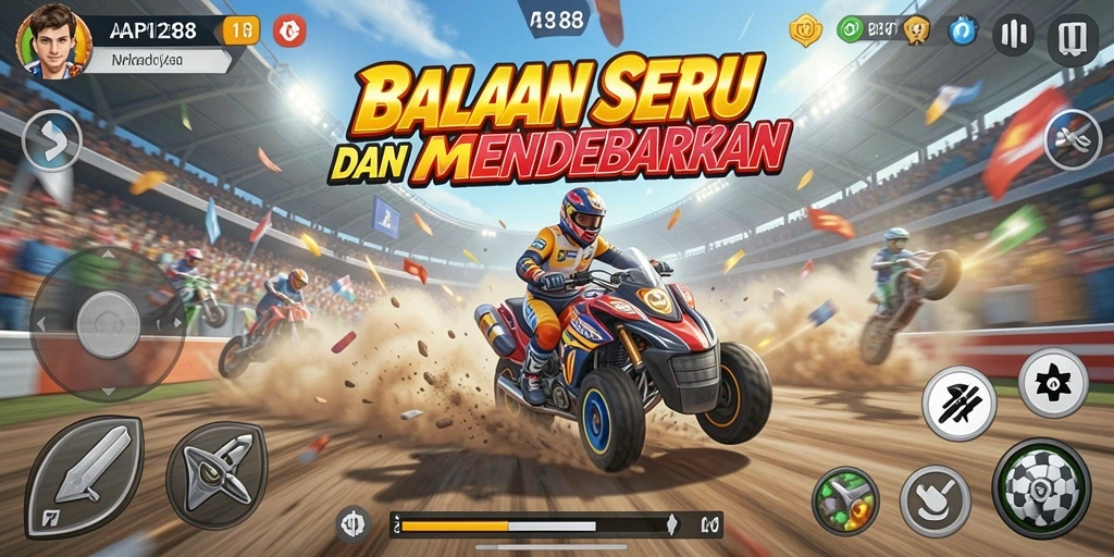 Tangkap aksi seru balapan di API288 dengan gameplay yang mendebarkan.