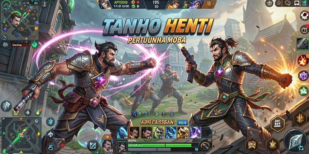 Tampilan menarik gameplay pertarungan tim dalam API5000.