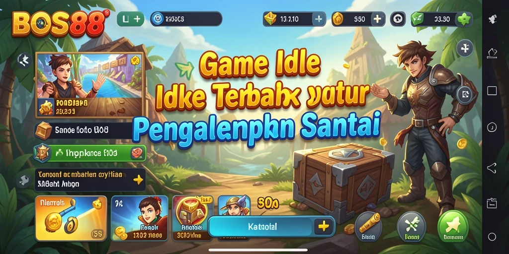 Gamer menikmati pengalaman Idle di BOS88 dengan gameplay yang menyenangkan.