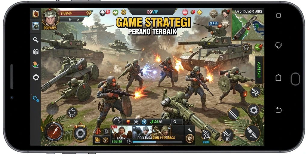 Tampilan dinamis gameplay G9VIP yang menegangkan dan penuh strategi.
