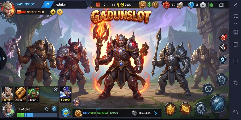 Tampilan gameplay GADUNSLOT yang mendebarkan dan penuh aksi.