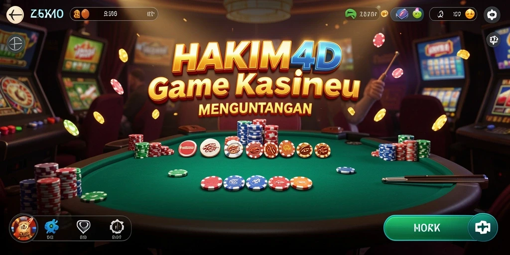 Screenshot gameplay HAKIM4D menampilkan pengalaman Kasino yang mendebarkan.