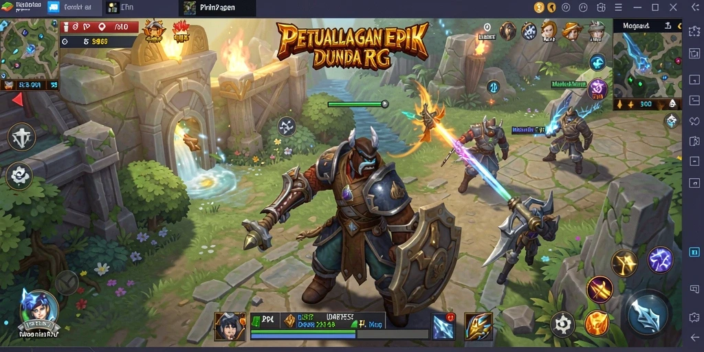 Screenshot gameplay <strong>IDRRP</strong> dengan karakter dan pertarungan yang menegangkan.