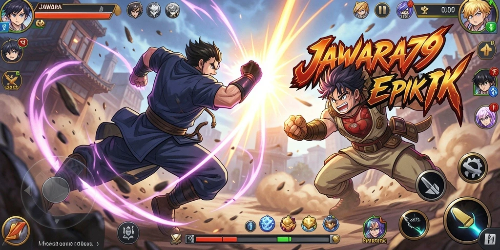 Gameplay seru dan karakter anime ikonik di JAWARA79.
