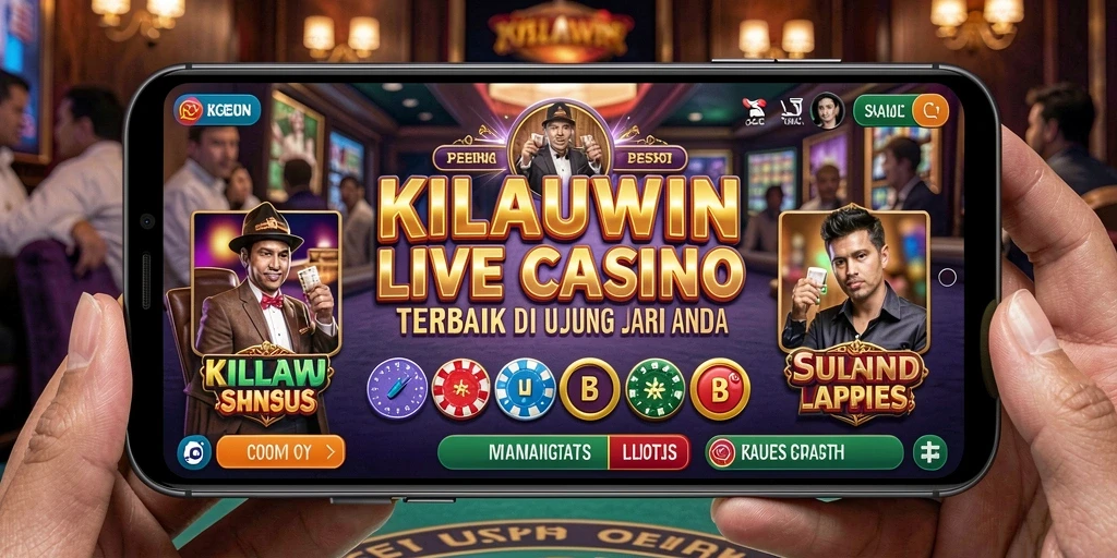 Tampilan gameplay Live Casino KILAUWIN dengan dealer profesional dan interaksi langsung.