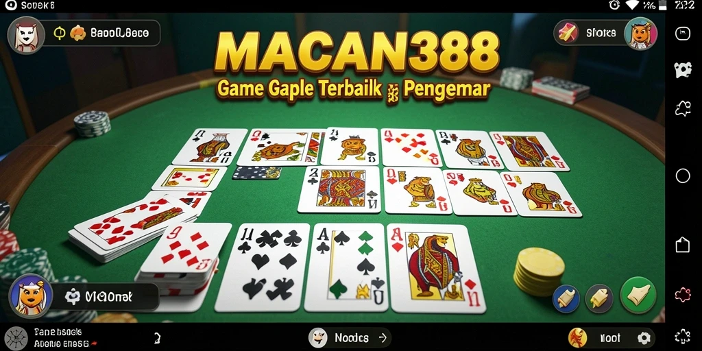 Tampilan gameplay <strong>MACAN388</strong> yang seru dan menantang di permainan Gaple.