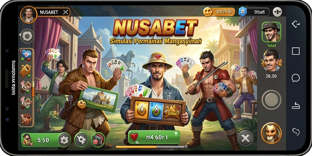Tangkapan layar NUSABET menunjukkan pengalaman gameplay yang mendalam dan menyenangkan.