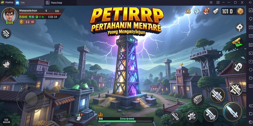 Screenshot <strong>PETIRRP</strong> menampilkan aksi seru menara pertahanan melawan gelombang musuh.