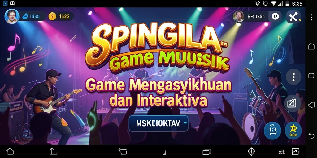 Tampilan gameplay seru dan interaktif dari SPINGILA.