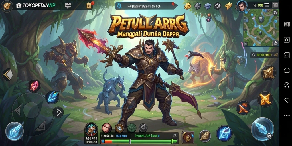 Screenshot menampilkan pertarungan seru di dalam dunia ARPG.
