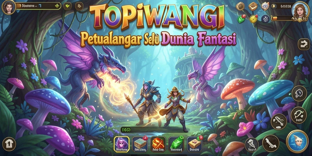 Tampilan gameplay menarik dari TOPIWANGI dengan petualangan epik.