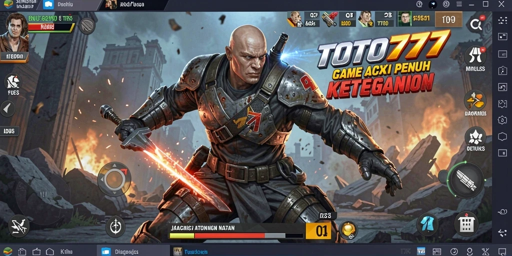 Screenshot menunjukkan aksi mendebarkan dalam gameplay TOTO777.