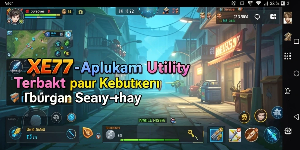 Tampilan antarmuka XE77 yang bersih dan modern.